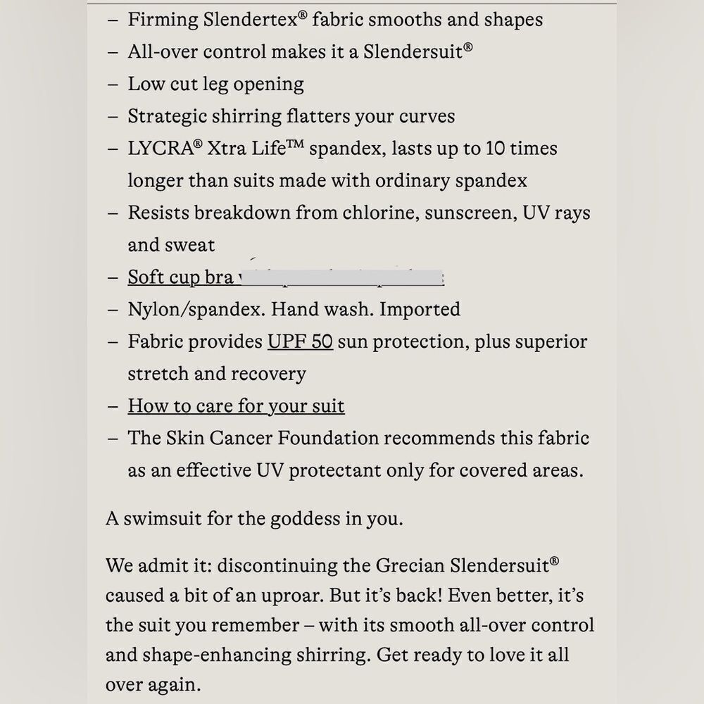 Land's End Plus Regular 1 Piece Swimsuit Grecian blue ombre soft cup slender Var - Picture 6 of 7